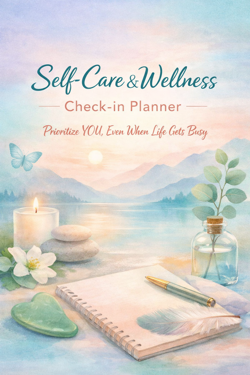 Self-Care & Wellness Check-In Planner - Printable PDF
