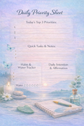 Daily Priority Sheet | Printable One-Pager